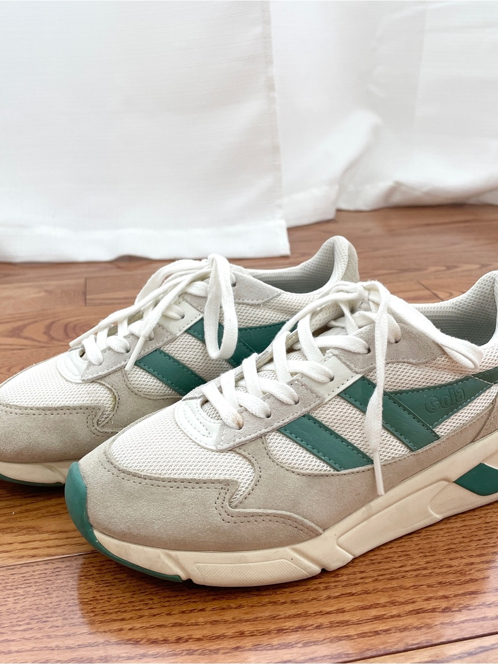 Gola Women's Tempest Sneaker Cream/Green
